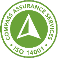 Compass Assurance ISO 14001 environmental management certification logo