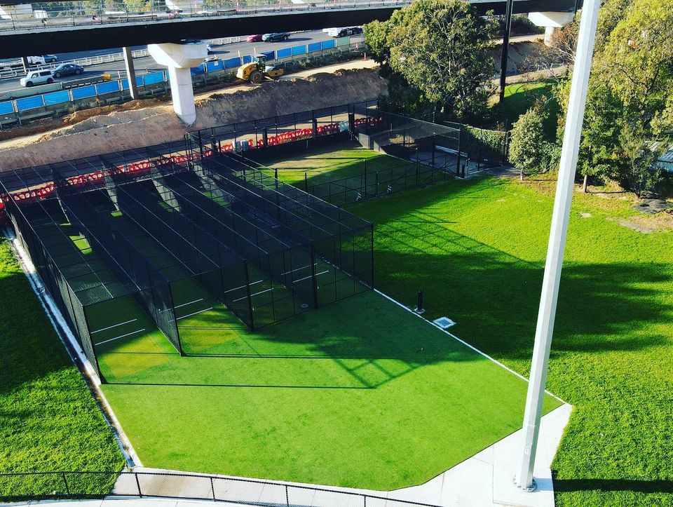 Completed cricket-wicket enclosure at Donald McLean Reserve